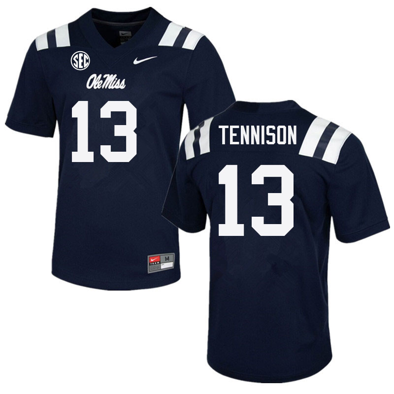 Ladarius Tennison Ole Miss Rebels NCAA Men's Navy #13 Stitched Limited College Football Jersey UTH4758KB